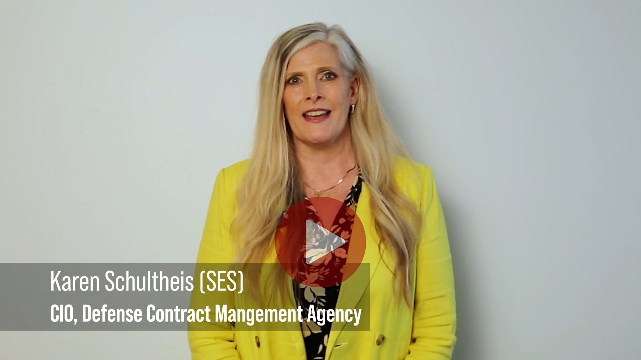 Video screenshot of Karen Schultheis with link to video